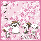PEANUTS Snoopy 史努比 Everyday 毛巾手帕 櫻花 粉色